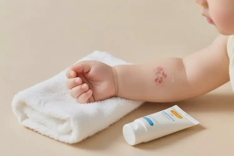 小兒手臂上容易起濕疹可以徹底自愈嗎(圖3)