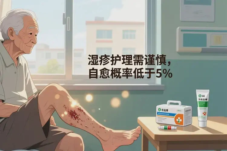 高齡老人小腿上經(jīng)常起濕疹不管它會自己痊愈嗎(圖2)