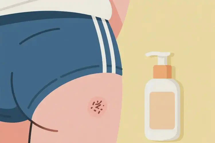 中學(xué)生屁股上偶爾起濕疹可不可以徹底自愈(圖1)