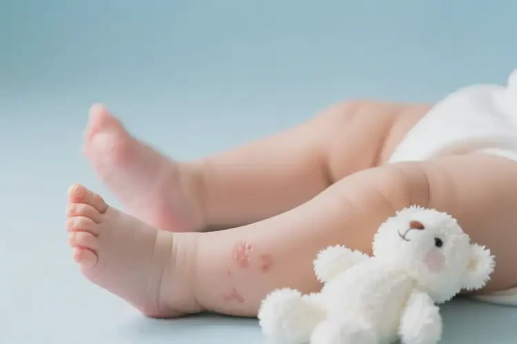 嬰兒小腿上偶爾長濕疹能夠徹底治愈嗎(圖3)