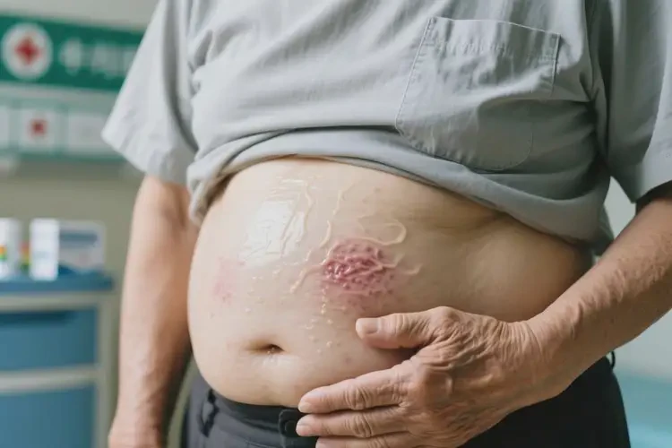 老年人肚子上長(zhǎng)濕疹能徹底自愈嗎(圖1)