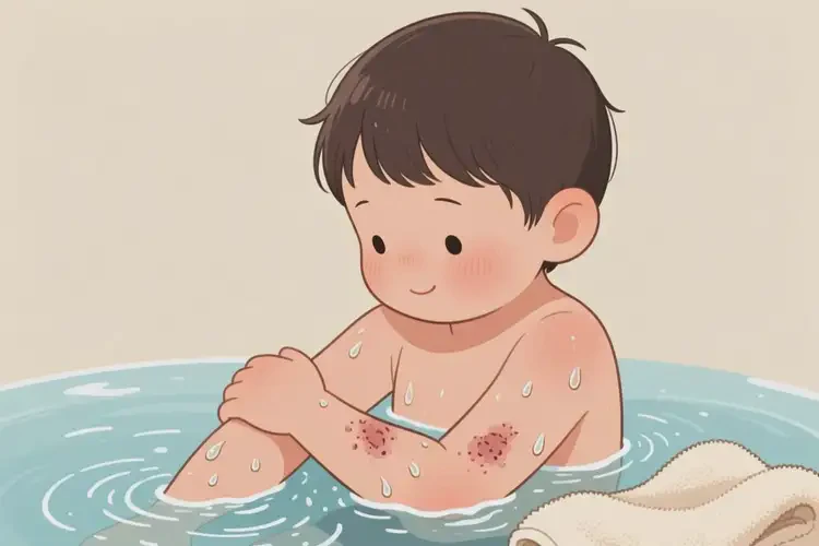 孩子手臂上容易长湿疹能够彻底治愈吗(图2)