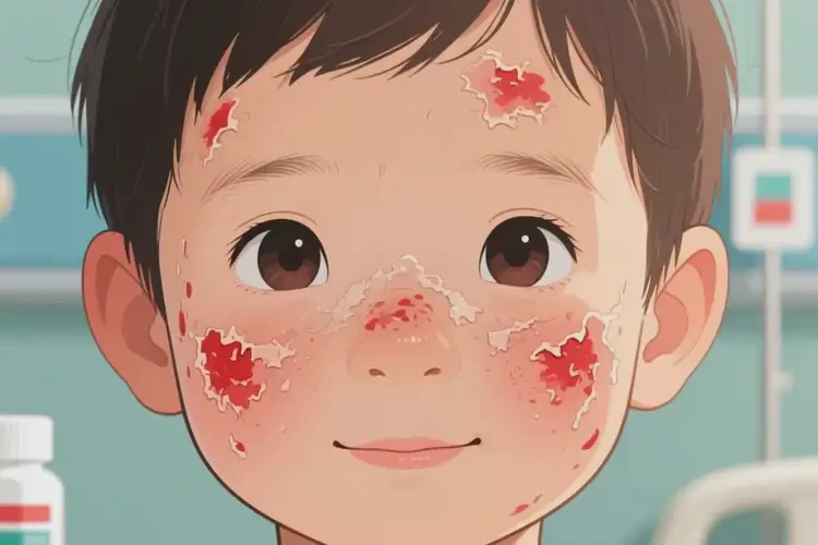 孩子面部出濕疹可以徹底自愈嗎(圖4)