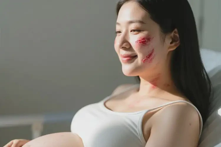 產(chǎn)婦臉上經(jīng)常起濕疹不管它會(huì)自己自愈嗎(圖1)