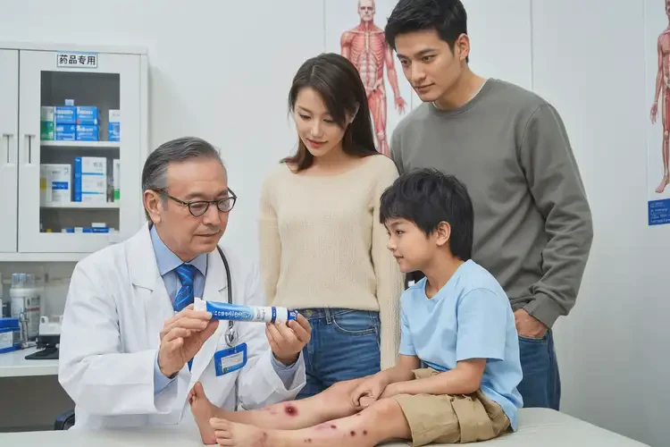 兒童大腿上起濕疹不管它會(huì)自己好嗎(圖2)