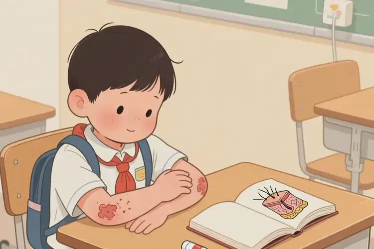 小學(xué)生手臂上長濕疹不管它會(huì)自己好嗎(圖3)