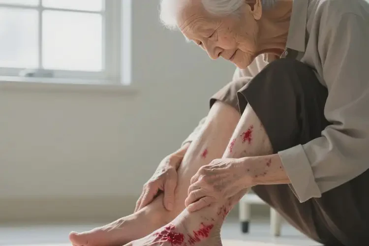 老人四肢有濕疹不管它會(huì)自己好嗎(圖1)