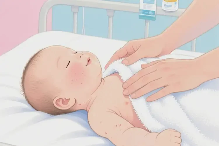 嬰兒脖子容易起濕疹不管它會(huì)自己好嗎(圖4)