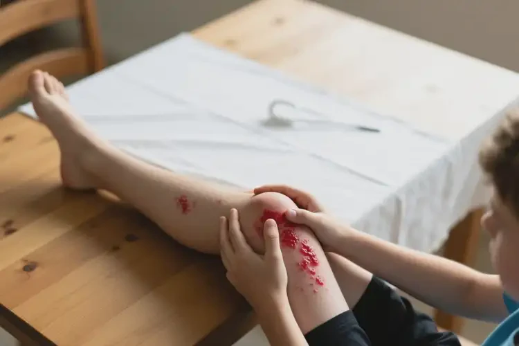 中学生大腿上容易起湿疹能靠自己自愈吗(图1)