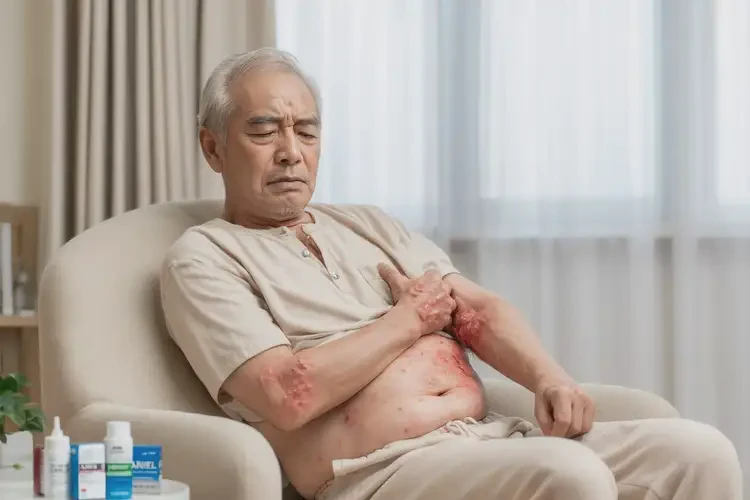 老年人肚子經(jīng)常長濕疹能夠徹底治愈嗎(圖1)