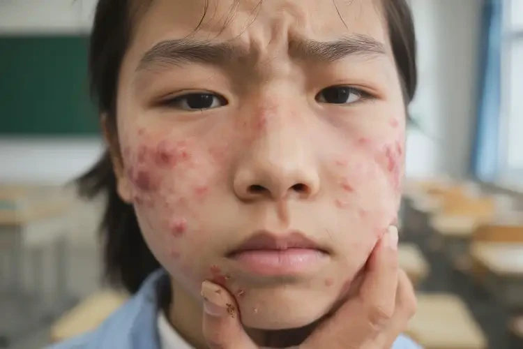 中學(xué)生臉上有濕疹能靠自己自愈嗎(圖4)
