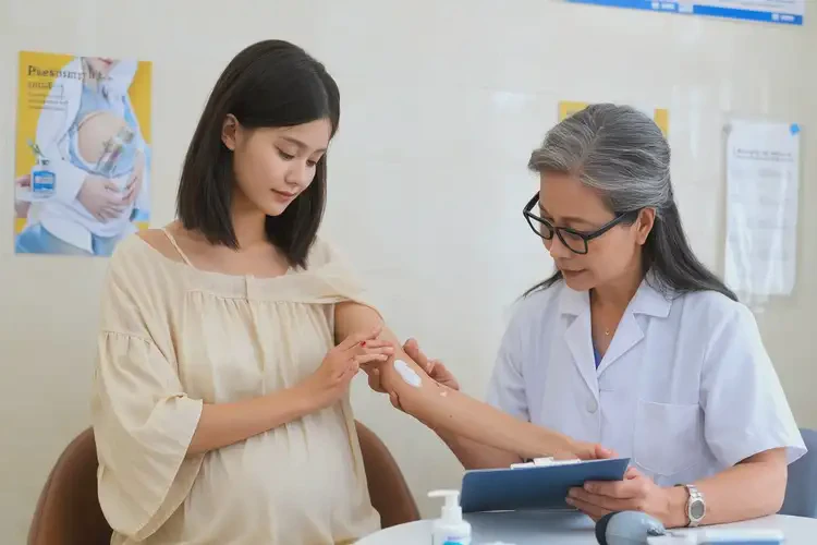 產(chǎn)婦手臂上出現(xiàn)濕疹不管它會(huì)自己自愈嗎(圖1)