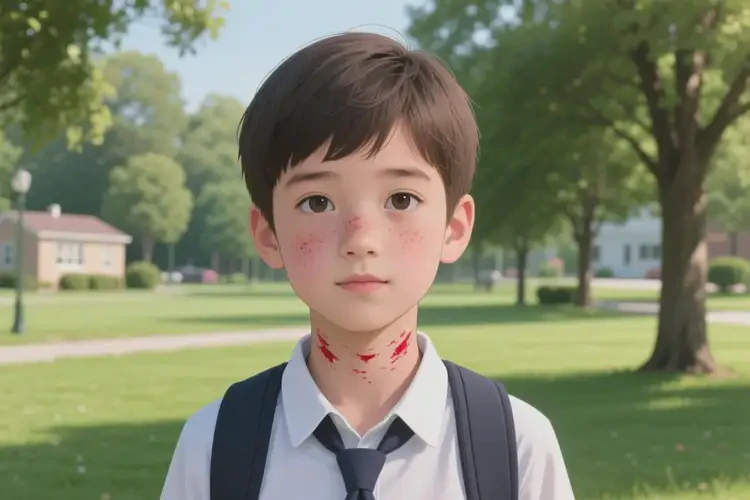 中學(xué)生脖子起濕疹能徹底自愈嗎(圖1)