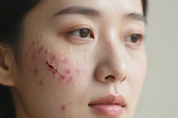 女性面部偶爾起濕疹能徹底自愈嗎(圖1)