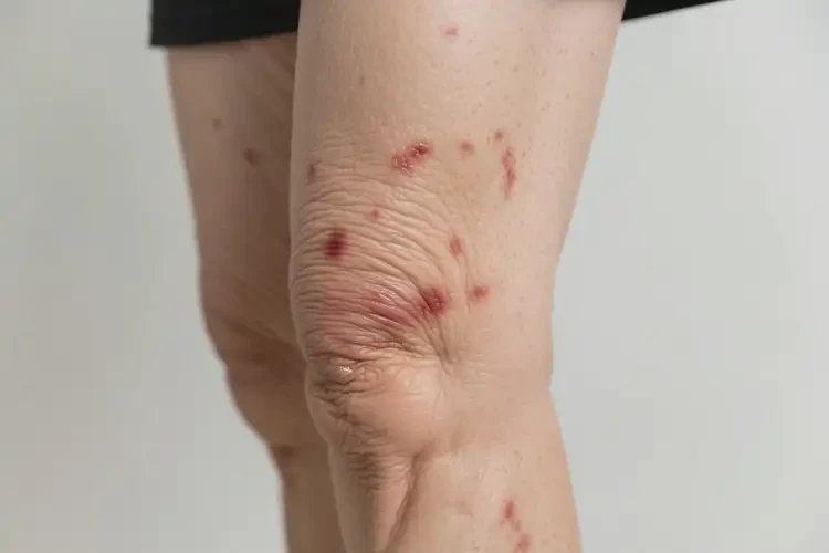 老年人大腿上長濕疹能夠徹底治愈嗎(圖2)