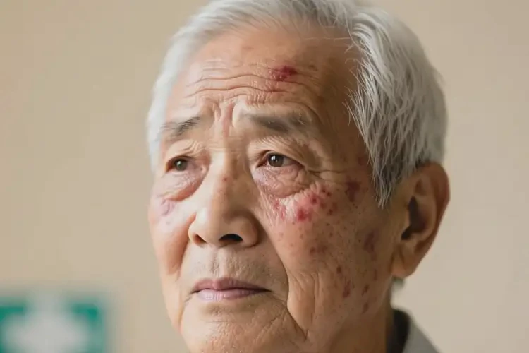 老人臉上出濕疹不管它會自己好嗎(圖4)