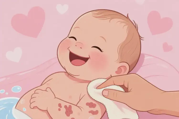 新生儿脸上经常起湿疹能彻底自愈吗(图2)