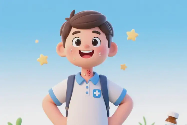 大學(xué)生脖子經(jīng)常起濕疹能不能徹底自愈(圖1)