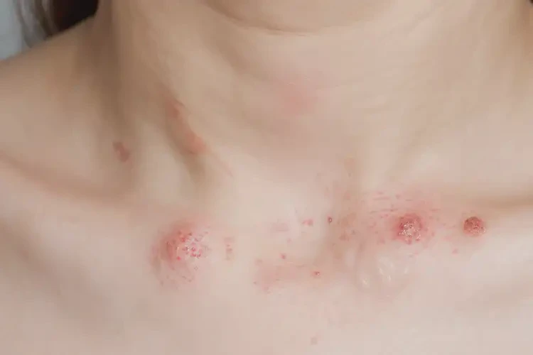 女生脖子上起湿疹能够彻底治愈吗(图4)