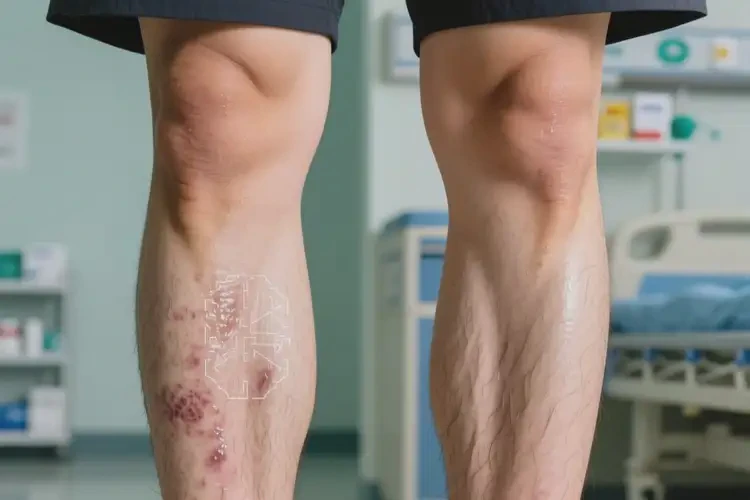 男性小腿上容易長濕疹能靠自己自愈嗎(圖1)
