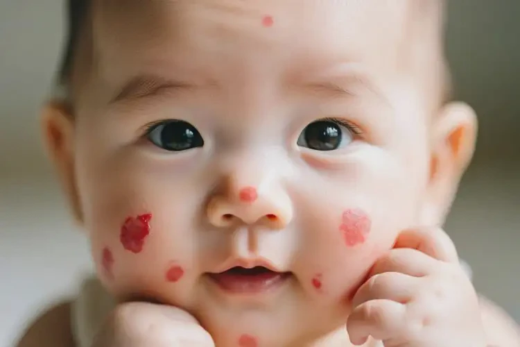 嬰兒面部長濕疹不管它會自己痊愈嗎(圖2)