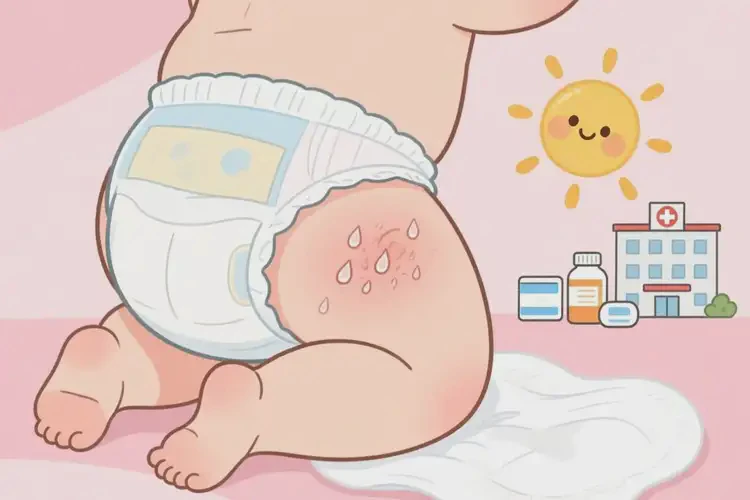 小兒屁股上出濕疹不管它會自己痊愈嗎(圖1)