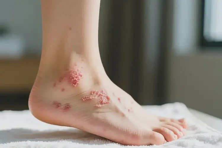 女生腳上偶爾長濕疹可以徹底自愈嗎(圖4)