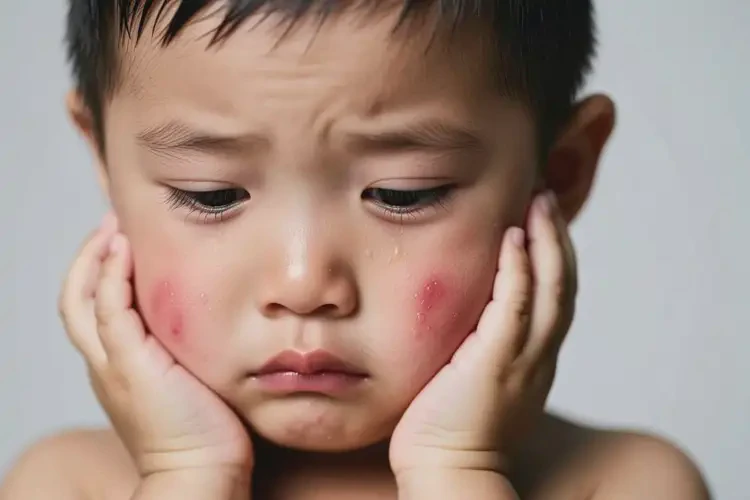 孩子面部经常长湿疹不管它会自己好吗(图2)