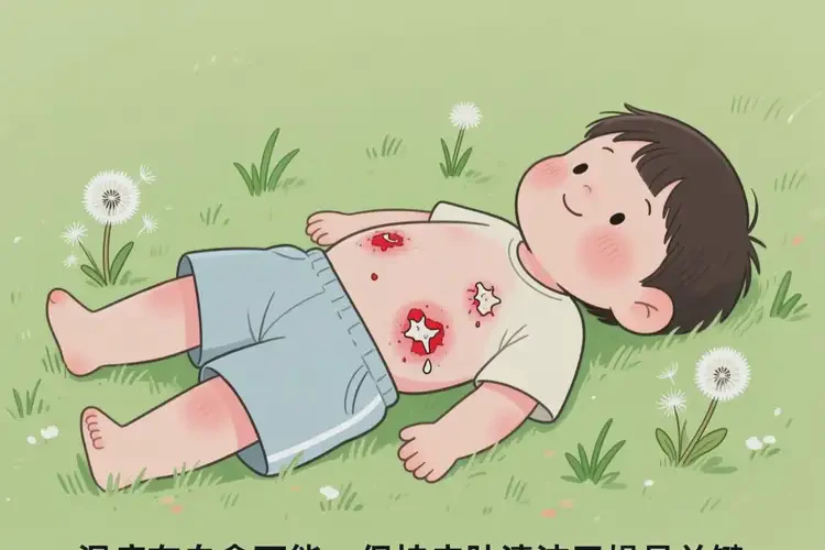 少兒肚子上長濕疹不管它會自己痊愈嗎(圖4)