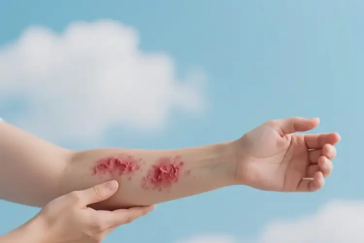 女人手臂上經(jīng)常起濕疹能徹底自愈嗎(圖3)