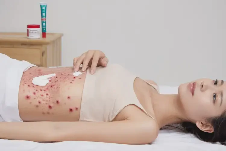 女性肚子長濕疹不管它會自己自愈嗎(圖3)