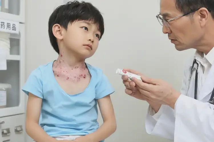 兒童脖子上出濕疹可以徹底自愈嗎(圖2)