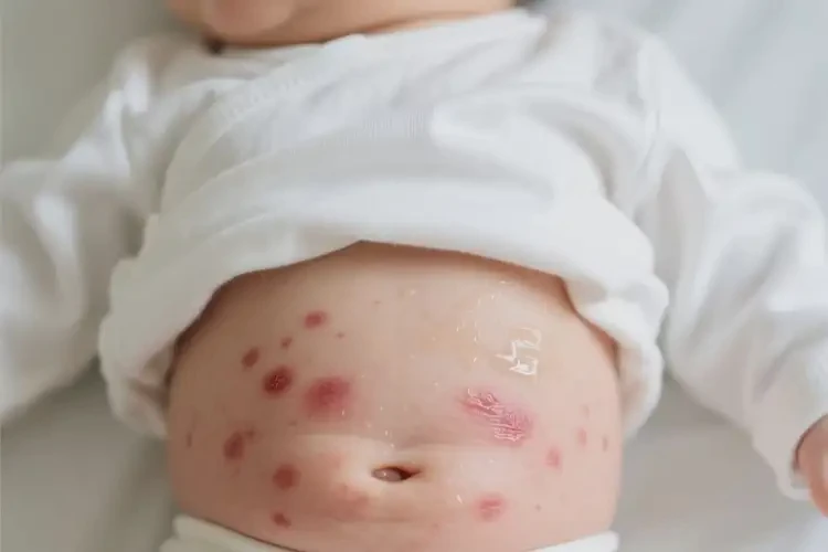 寶寶肚子起濕疹不管它會自己痊愈嗎(圖2)