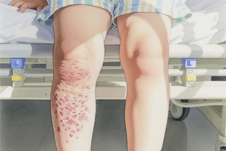 兒童大腿上出現(xiàn)濕疹能靠自己自愈嗎(圖1)