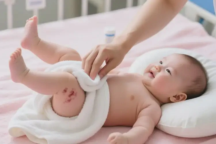 嬰兒大腿上起濕疹不管它會自己好嗎(圖1)