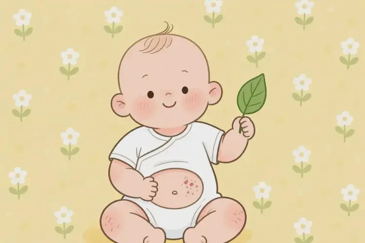 寶寶肚子出現(xiàn)濕疹不管它會自己痊愈嗎(圖3)