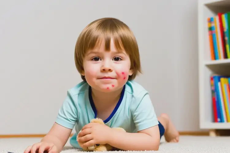 兒童臉上出現(xiàn)濕疹不管它會自己痊愈嗎(圖2)