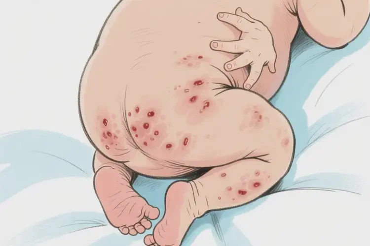 新生兒肛周容易長濕疹不管它會(huì)自己痊愈嗎(圖3)