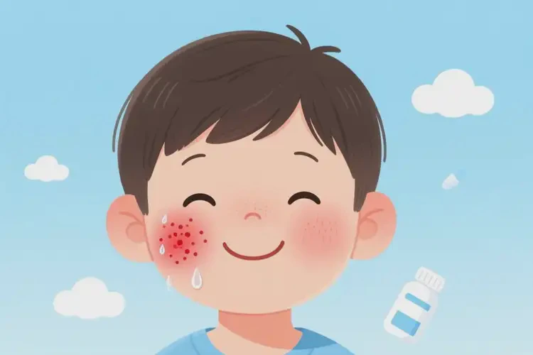 兒童面部有濕疹可以徹底自愈嗎(圖4)