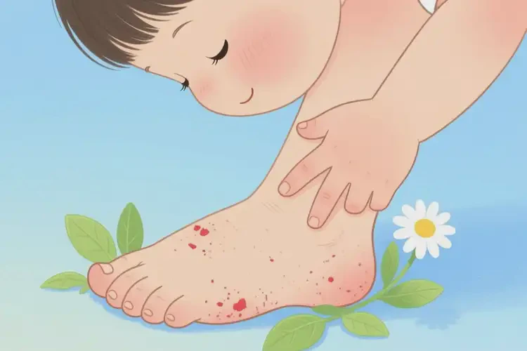 孩子腳上經(jīng)常起濕疹能徹底自愈嗎(圖4)