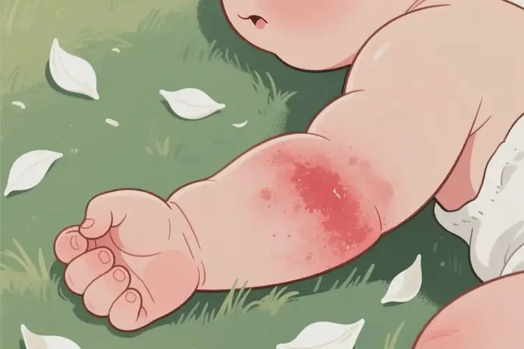 寶寶手臂長(zhǎng)濕疹不管它會(huì)自己自愈嗎(圖1)