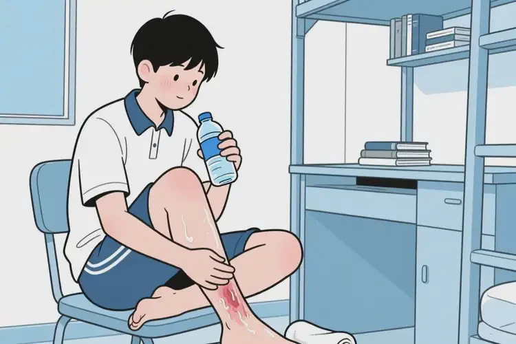 大學(xué)生小腿偶爾起濕疹能夠徹底治愈嗎(圖1)