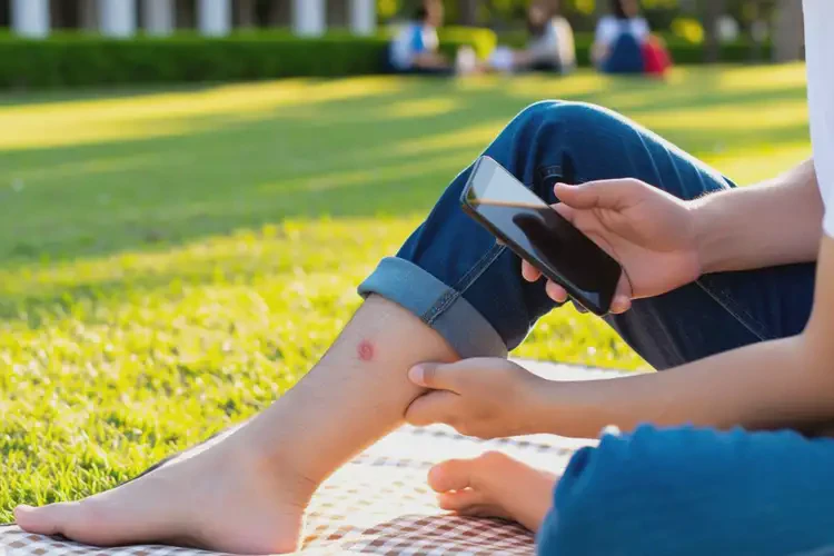 大學(xué)生小腿上偶爾長(zhǎng)濕疹不管它會(huì)自己好嗎(圖2)