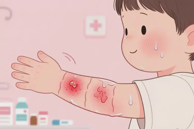 兒童手臂出現(xiàn)濕疹能靠自己自愈嗎(圖2)