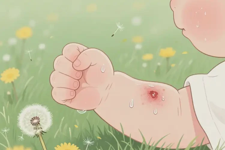 嬰兒手臂偶爾長(zhǎng)濕疹能徹底自愈嗎(圖1)