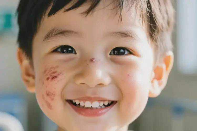 兒童臉上容易長濕疹不管它會(huì)自己痊愈嗎(圖4)