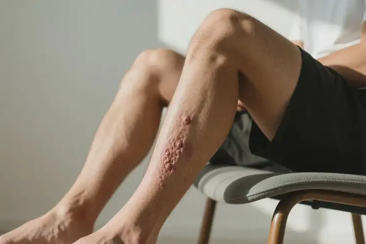 男人小腿上偶爾起濕疹不管它會自己自愈嗎(圖3)