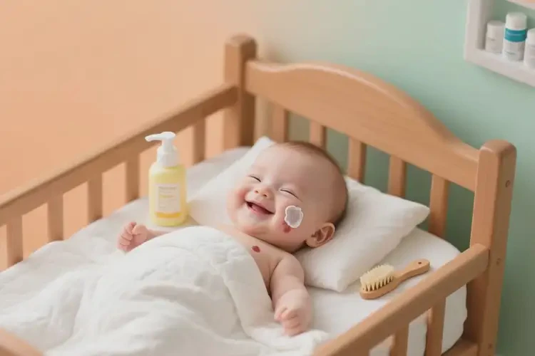 嬰兒臉上出現(xiàn)濕疹能徹底自愈嗎(圖1)