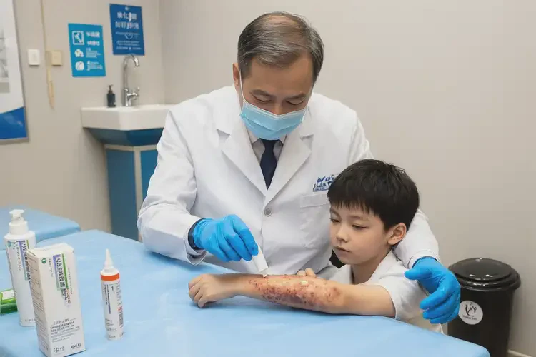 孩子手上長(zhǎng)濕疹不管它會(huì)自己痊愈嗎(圖3)