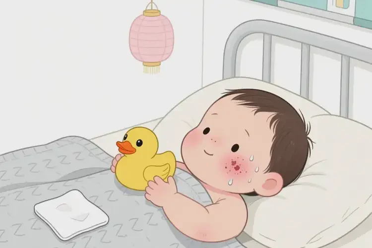 幼兒面部偶爾長(zhǎng)濕疹能徹底自愈嗎(圖1)